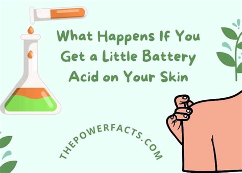 what happens if i touch battery acid|Battery Acid – What to do when it lands on your skin